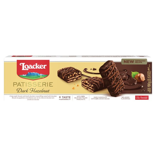 Loacker Biscuits aux noisettes au chocolat noir 100g