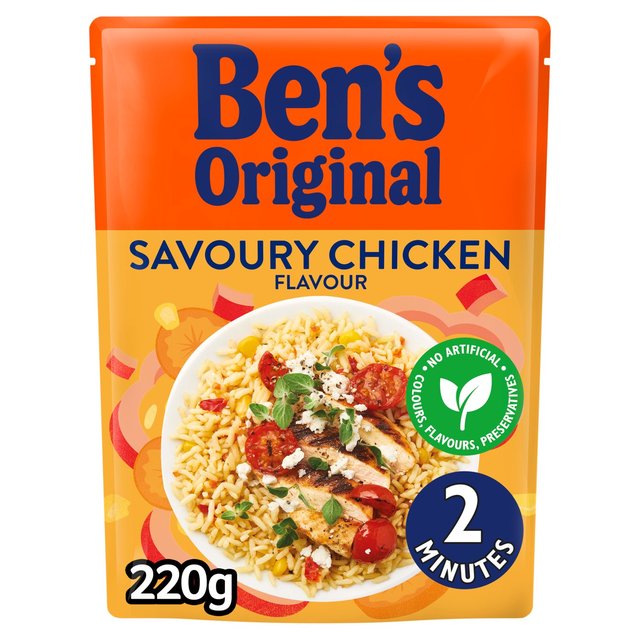 Uncle Bens Savoury Chicken Microwave Rice 220g - Special Offer