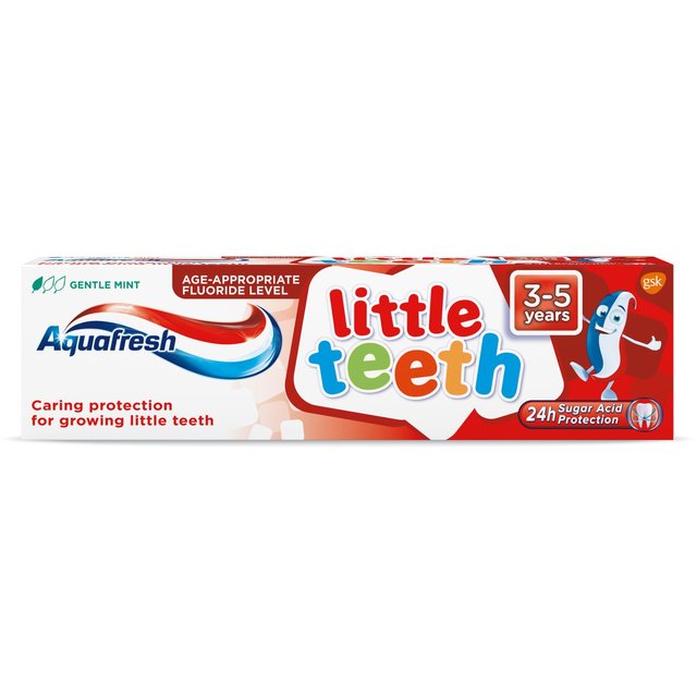 Aquafresh Kinder Zahnpasta kleine Zähne 3-5 Jahre 75 ml