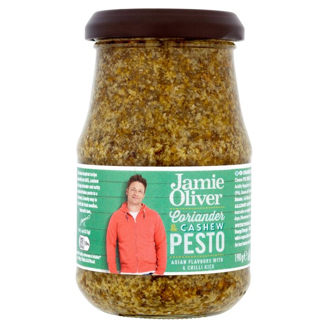 Pesto de cilantro y anacardos Jamie Oliver 190g 