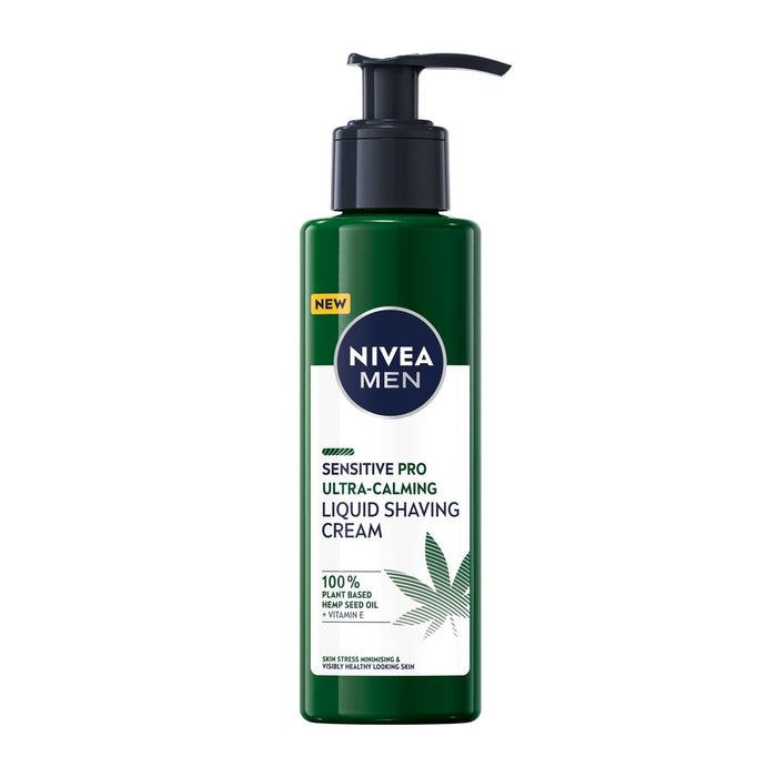 NIVEA Men Sensitive Pro Ultra Calming Liquid Shaving Cream with Hemp Oil 150ml