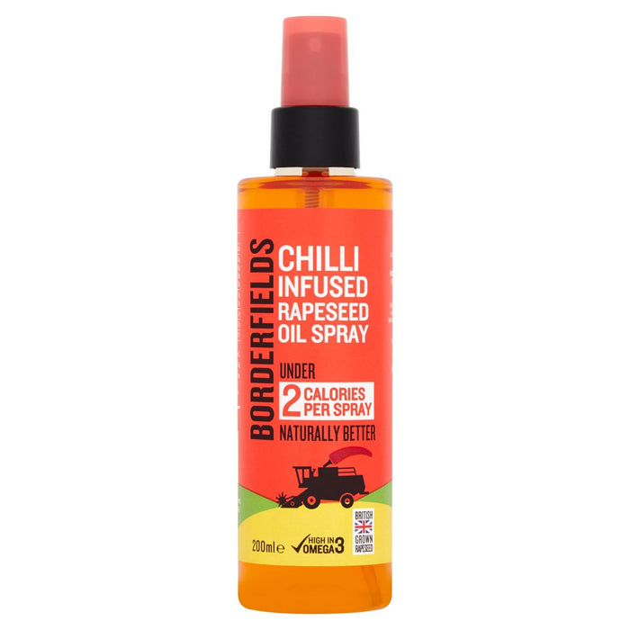 Grenzfelder Chili Infundierte Rapsöl -Spray 200 ml
