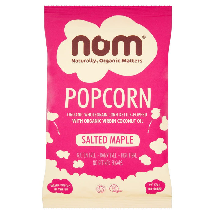 Nom organische gesalzene Maple Popcorn 25g