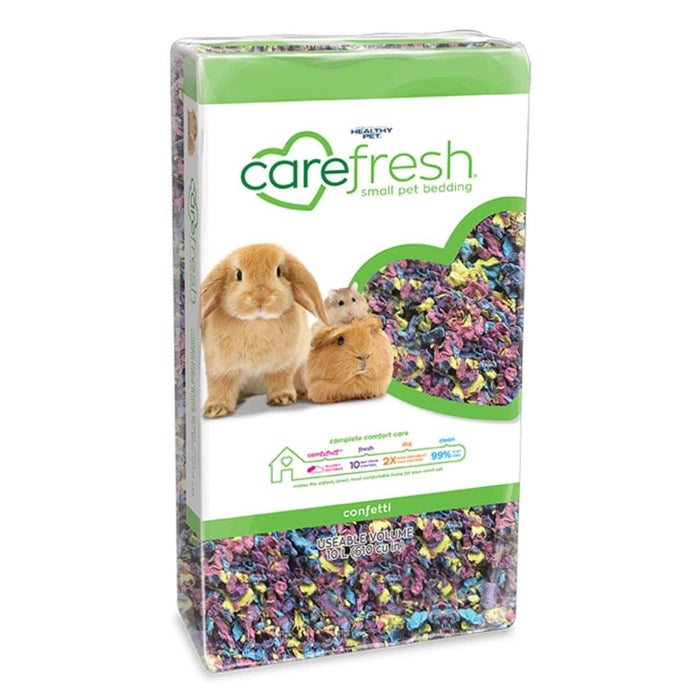 Carefresh Colors Confetti Bedding de mascotas pequeñas 10L