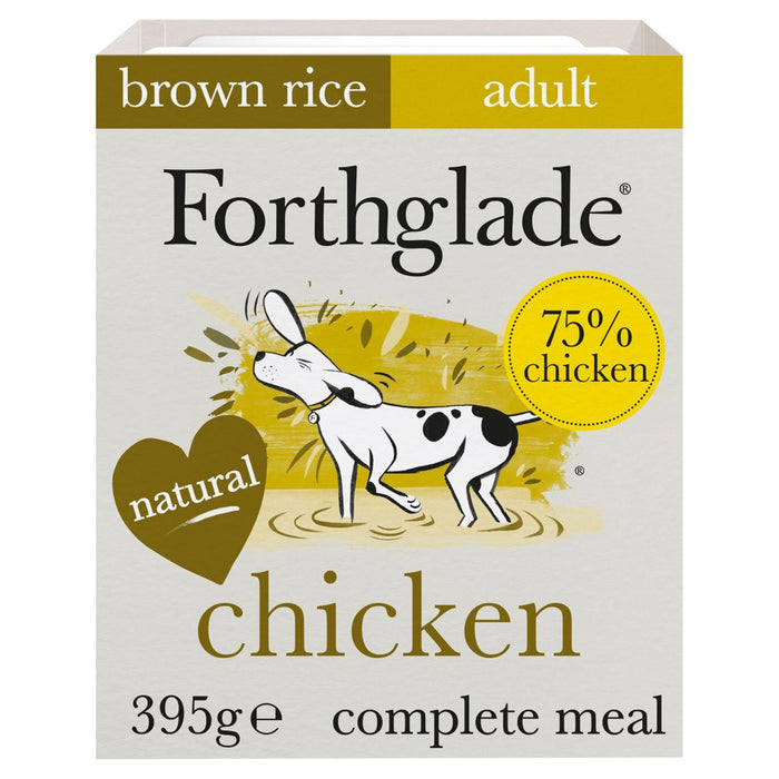 Forthglade komplettes Huhn mit braunem Reis und Gemüse 395g