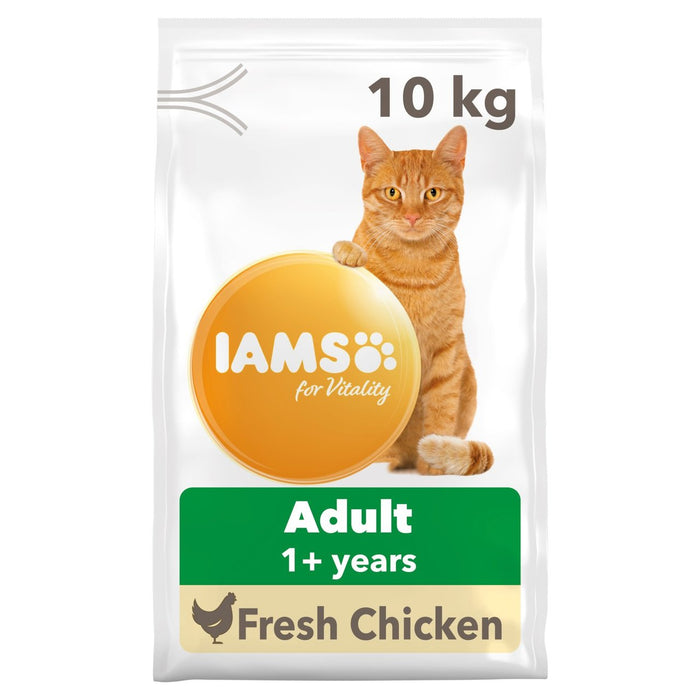 IAMS FOR VITALIDAD CATO DE CAT ADULTO Con pollo fresco de 10 kg